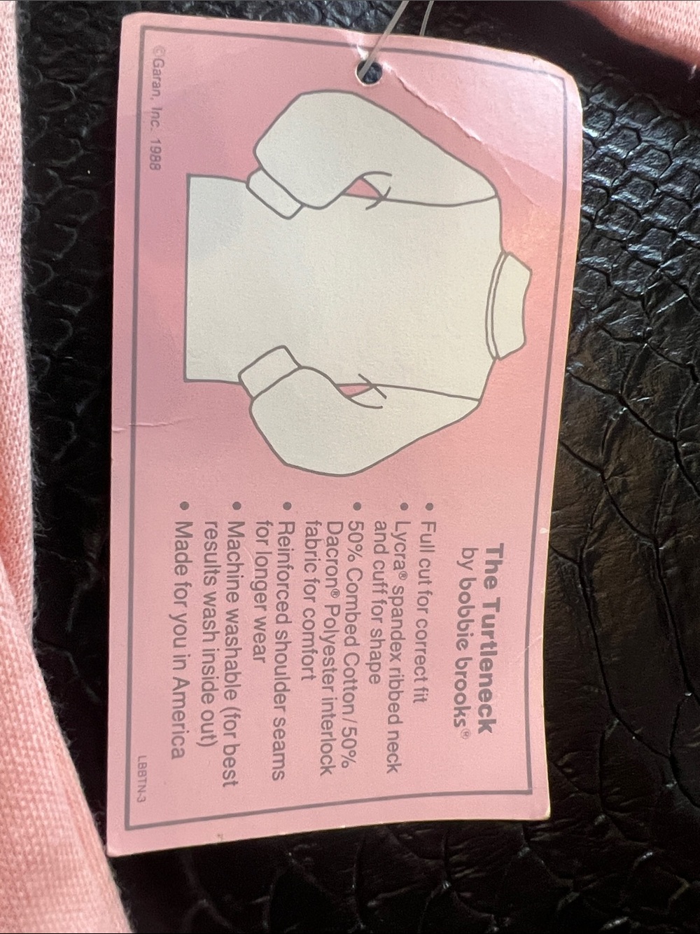 Peach Long Sleeve Turtleneck Top - Picture 4 of 5